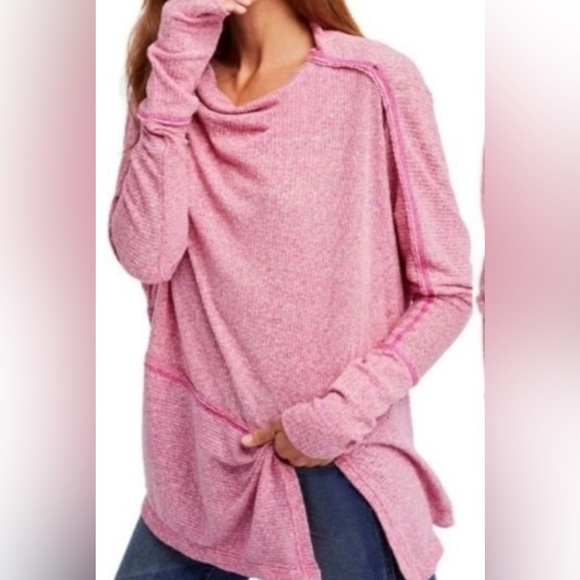 We the Free Women’s Pink Oversized Boho Top Medium - Picture 1 of 10